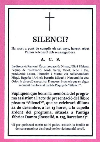 Se acabó el Silenci? #1